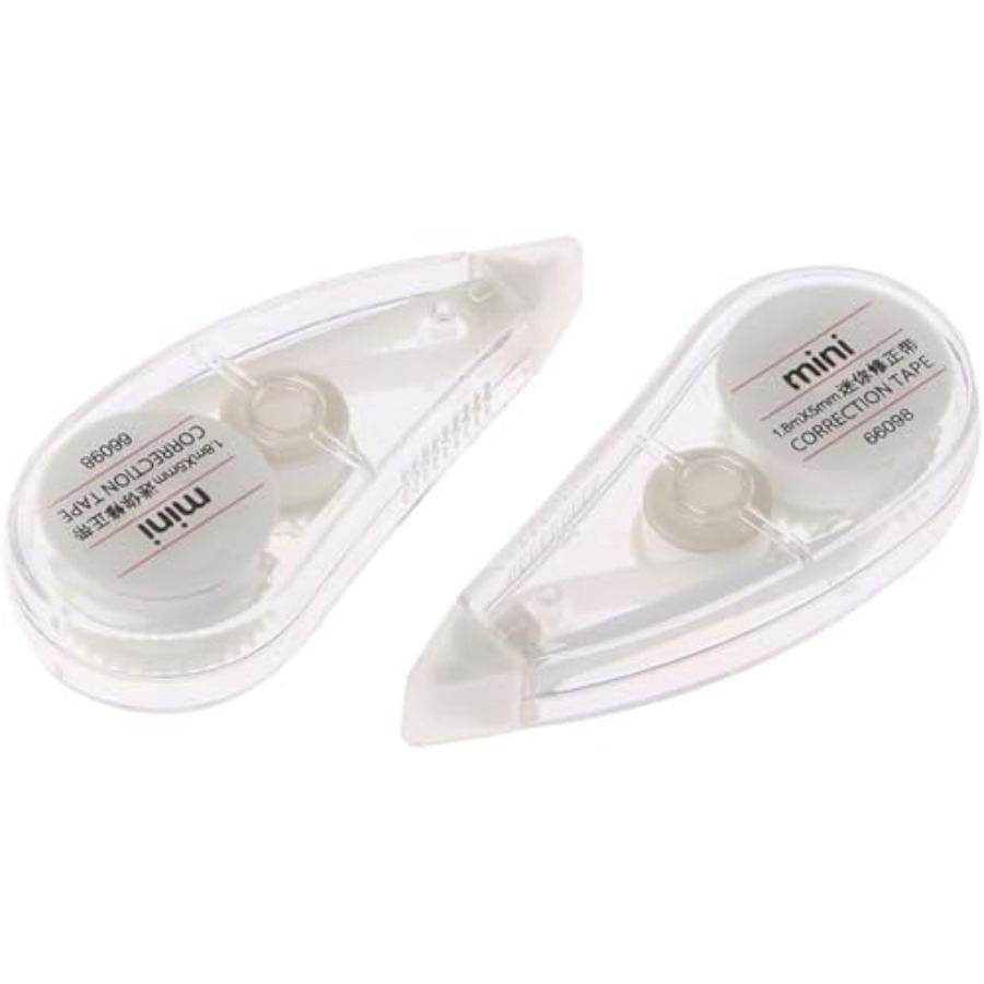Correction Tape Roller - قطعتان من شريط التصحيح الأبيض اللطيف،