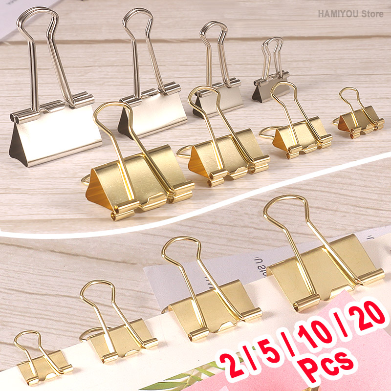 Binder Clip Assorted - مشابك ورق معدنية طويلة الذيل من