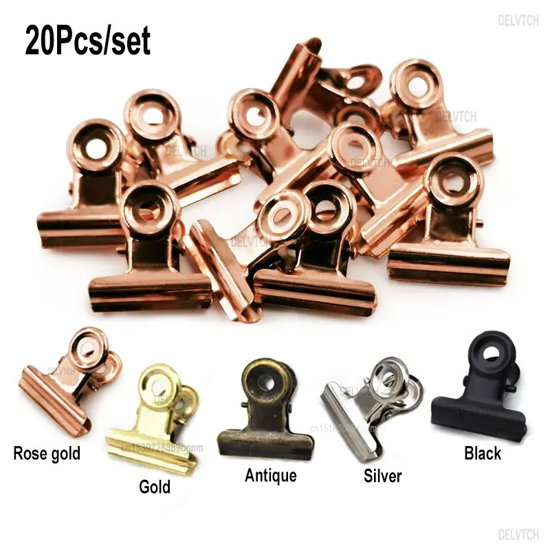 Binder Clip Assorted - 20 قطعة/المجموعة 21 مللي متر *