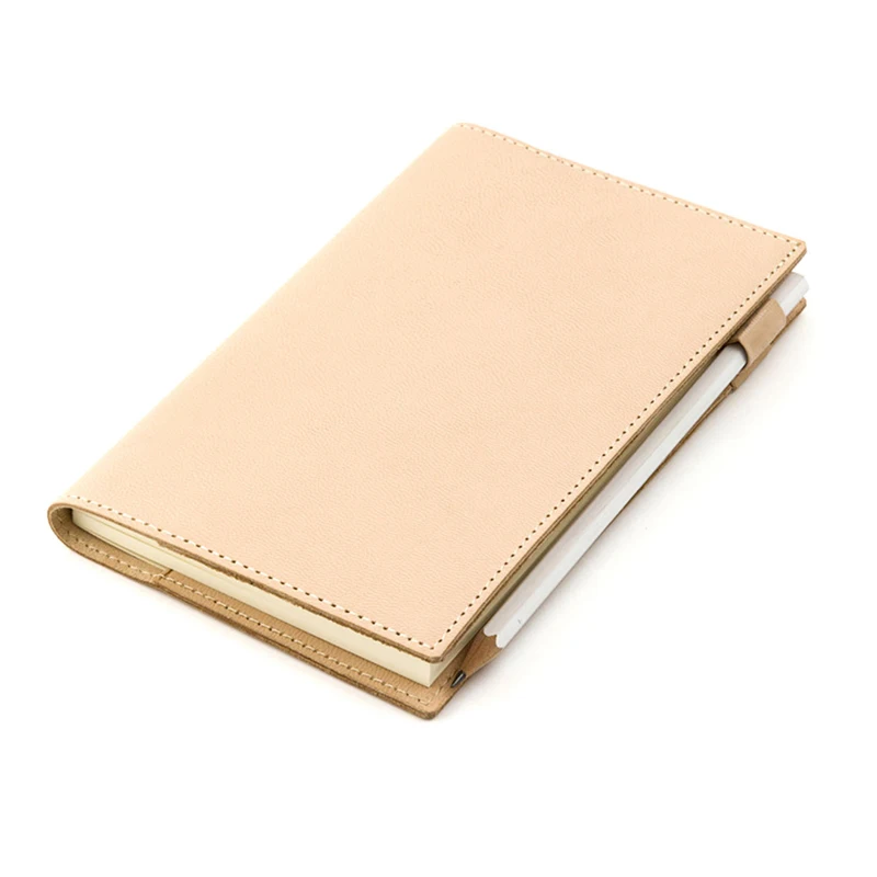 Tan Stationery & Office Supply - دفتر من الخضر المدبوغة ، غطاء
