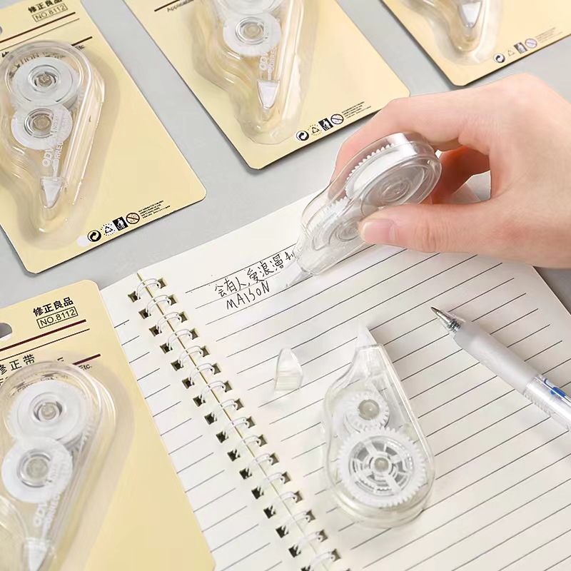 Correction Tape Roller - شريط تصحيح شفاف كبير السعة، تصميم
