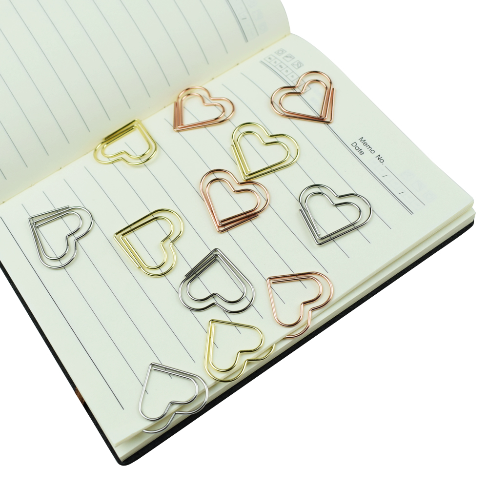 مجموعة مشابك ورق على شكل قلب م - مراجعة Binder Clip Assorted وسعره