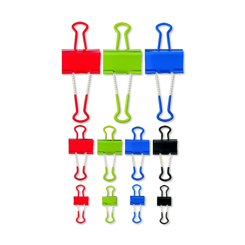 مشابك ورقية متعددة الألوان وال - مراجعة Binder Clip Assorted وسعره