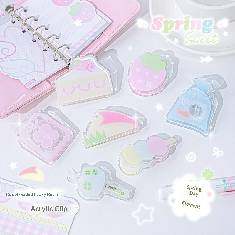 مشابك ورق أكريليك شفافة من روز - مراجعة Binder Clip Assorted وسعره