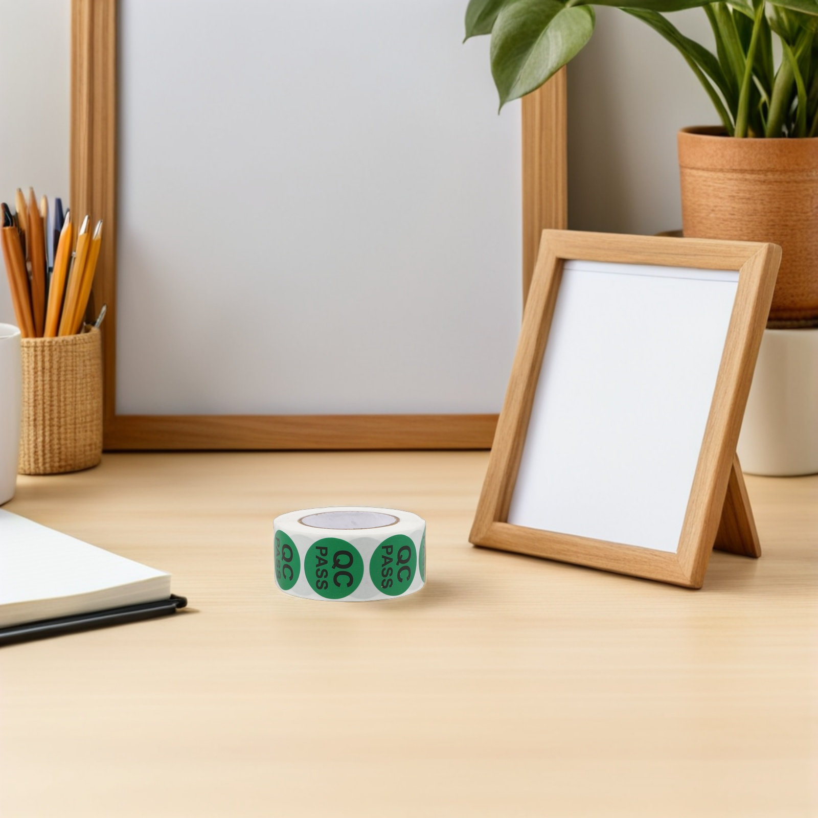 5 لفات من ملصقات مراقبة الجودة - مراجعة Sticker Label Roll وسعره