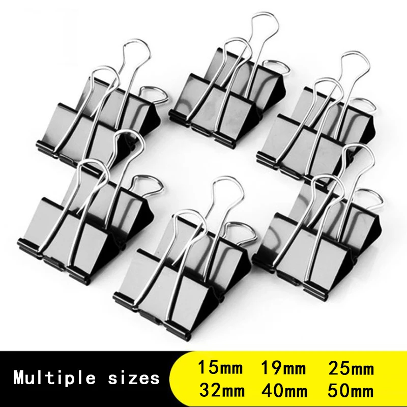 10/20 قطعة مشبك ورق معدني 19 2 - مراجعة Binder Clip Assorted وسعره