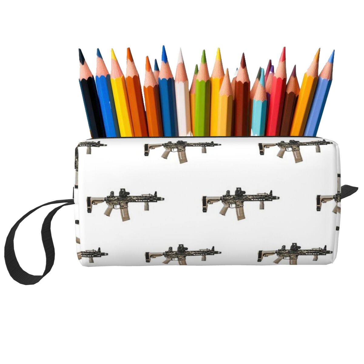 AR-15 حقيبة أقلام رصاص بيضاء ب - مراجعة Tan Stationery & Office Supply وسعره