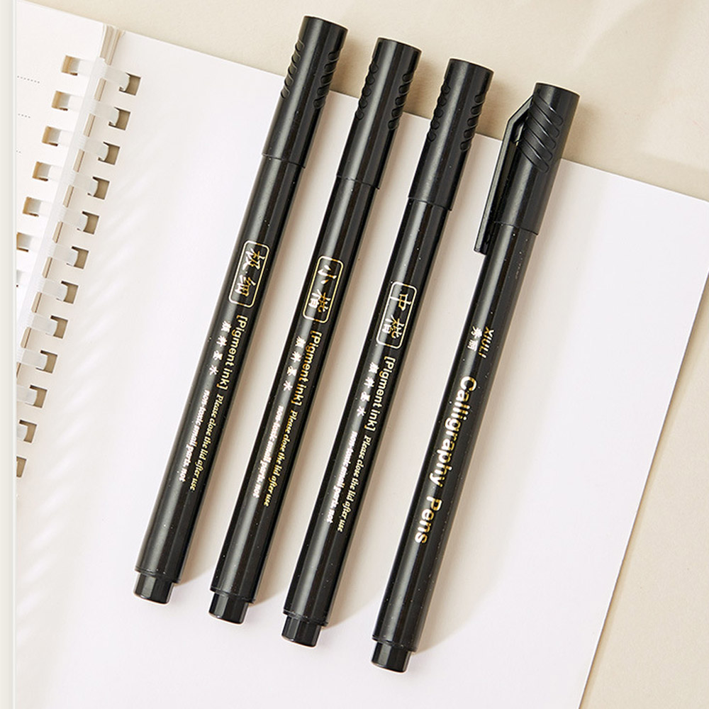 4 قطعة قلم فرشاة قلم الخط الكل - مراجعة Stationery Supplier وسعره