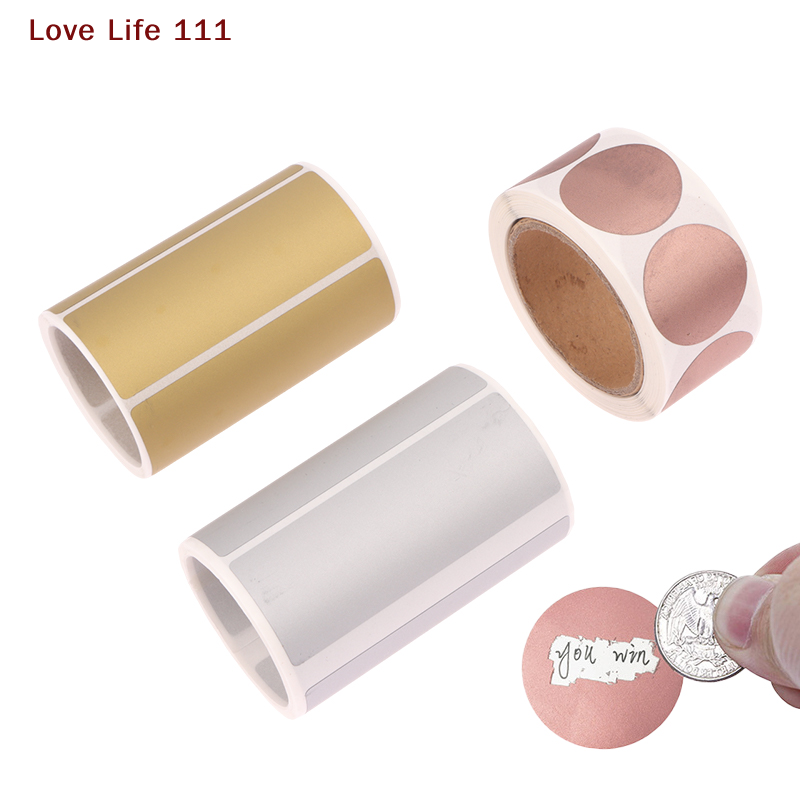 جديد 300 قطعة/لفة خدش ملصقات ت - مراجعة Sticker Label Roll وسعره