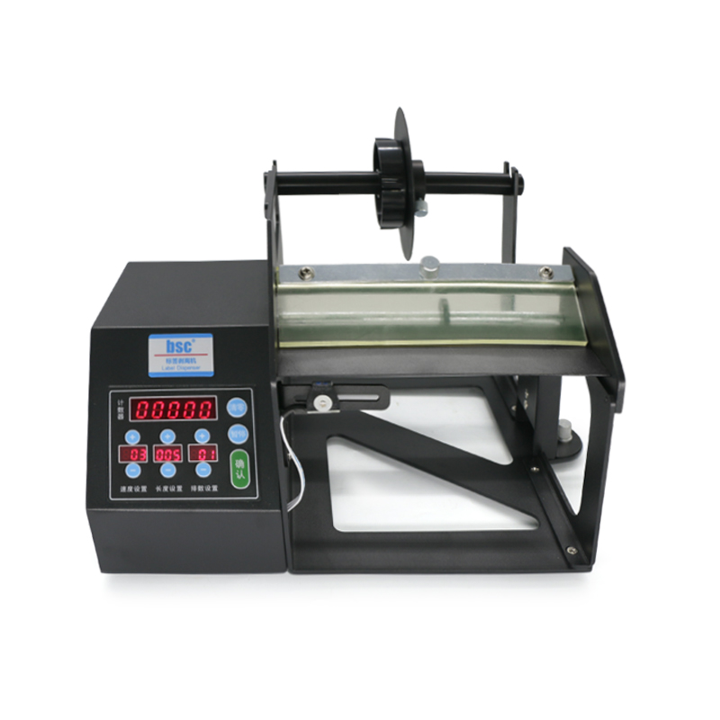 موزع ملصقات BSC 120 مم مع عداد - مراجعة Sticker Label Roll وسعره