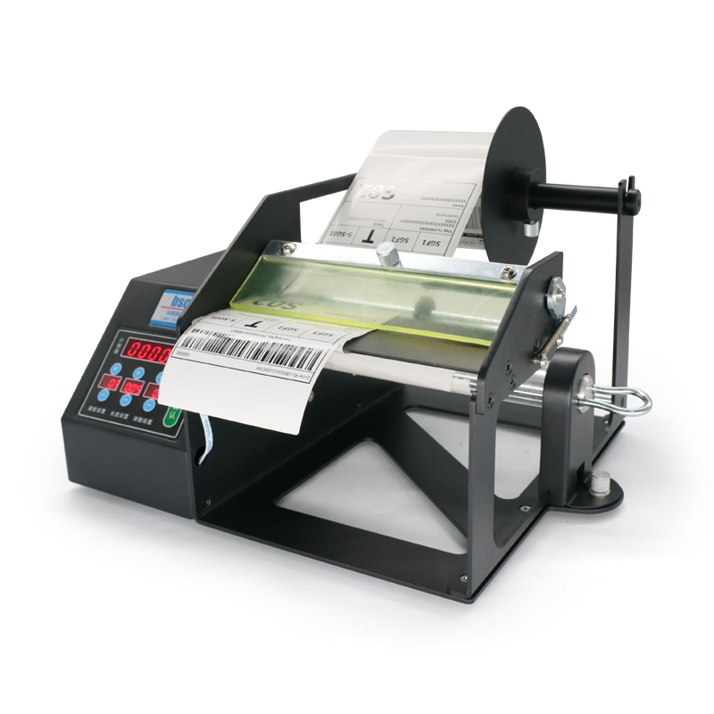 موزع ملصقات BSC 120 مم مع عداد - مراجعة Sticker Label Roll وسعره