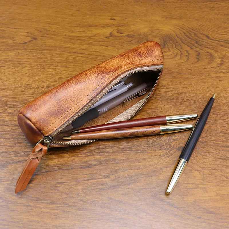حقيبة أقلام رصاص من الجلد المد - مراجعة Tan Stationery & Office Supply وسعره