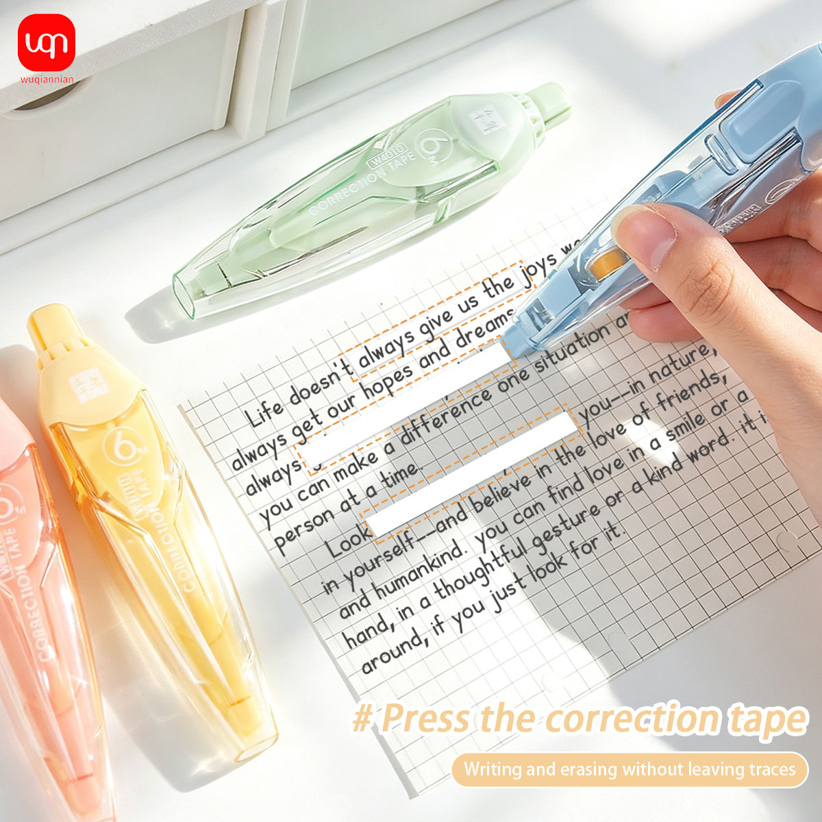 شريط تصحيح 6 متر بتصميم قلم بز - مراجعة Correction Tape Roller وسعره
