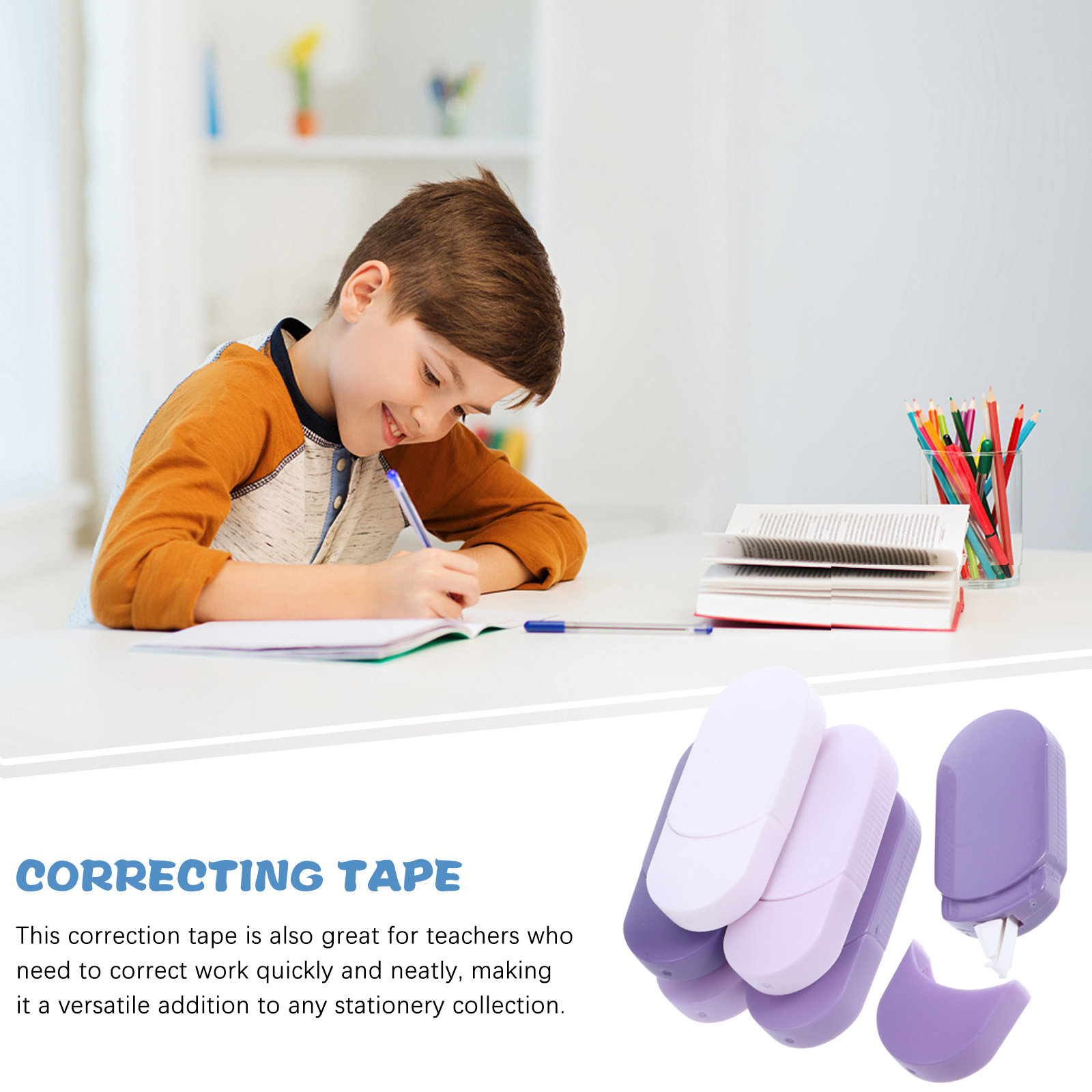 6 قطع من شريط التصحيح الأبيض،  - مراجعة Correction Tape Roller وسعره