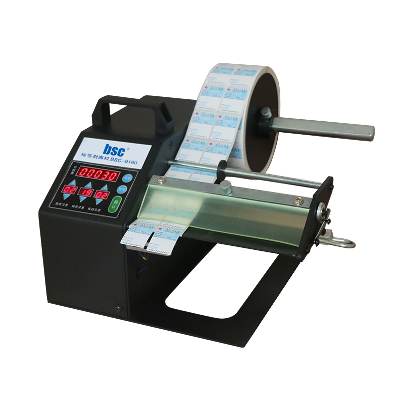 موزع ملصقات Bsc Q180 بحساس ألي - مراجعة Sticker Label Roll وسعره