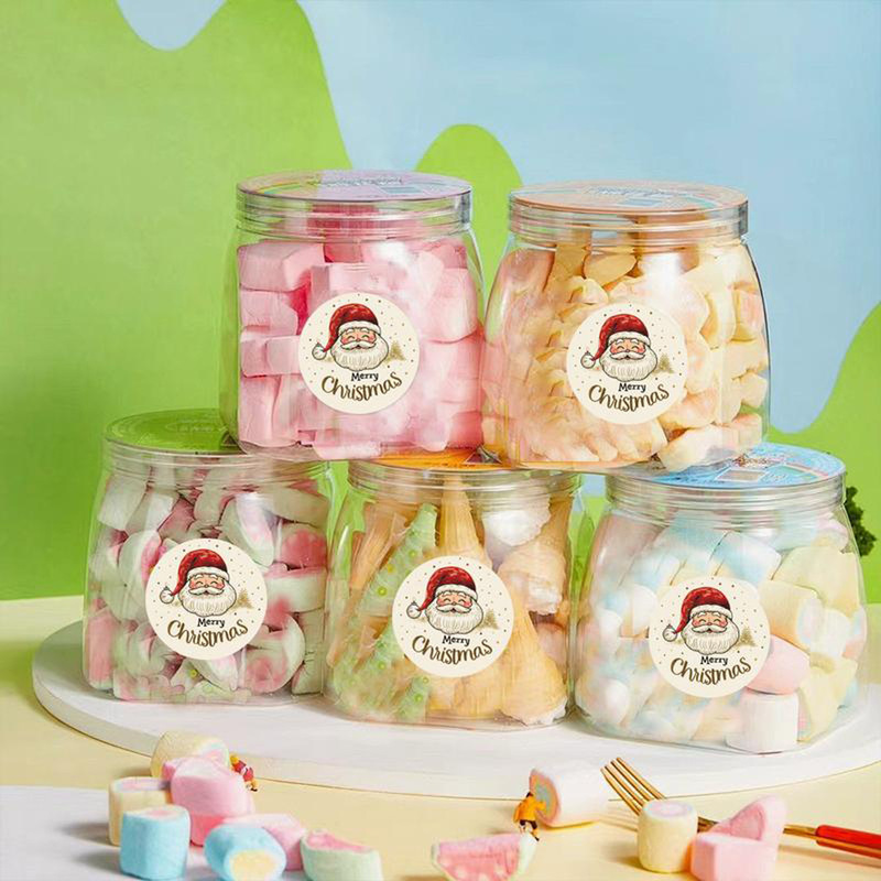 ٥٠٠ قطعة/لفة ملصقات سانتا كلوز - مراجعة Sticker Label Roll وسعره
